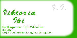 viktoria ipi business card